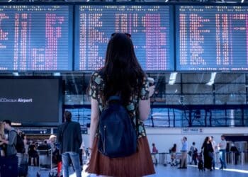 woman at airport